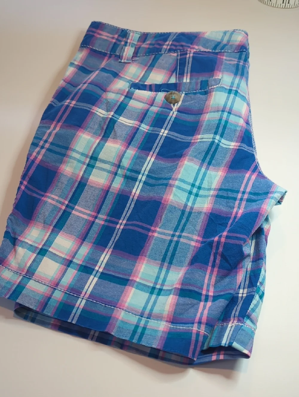 Vintage Aeropostale Pink And Blue Bermuda Shorts Size 9/10 - Picture 5 of 5